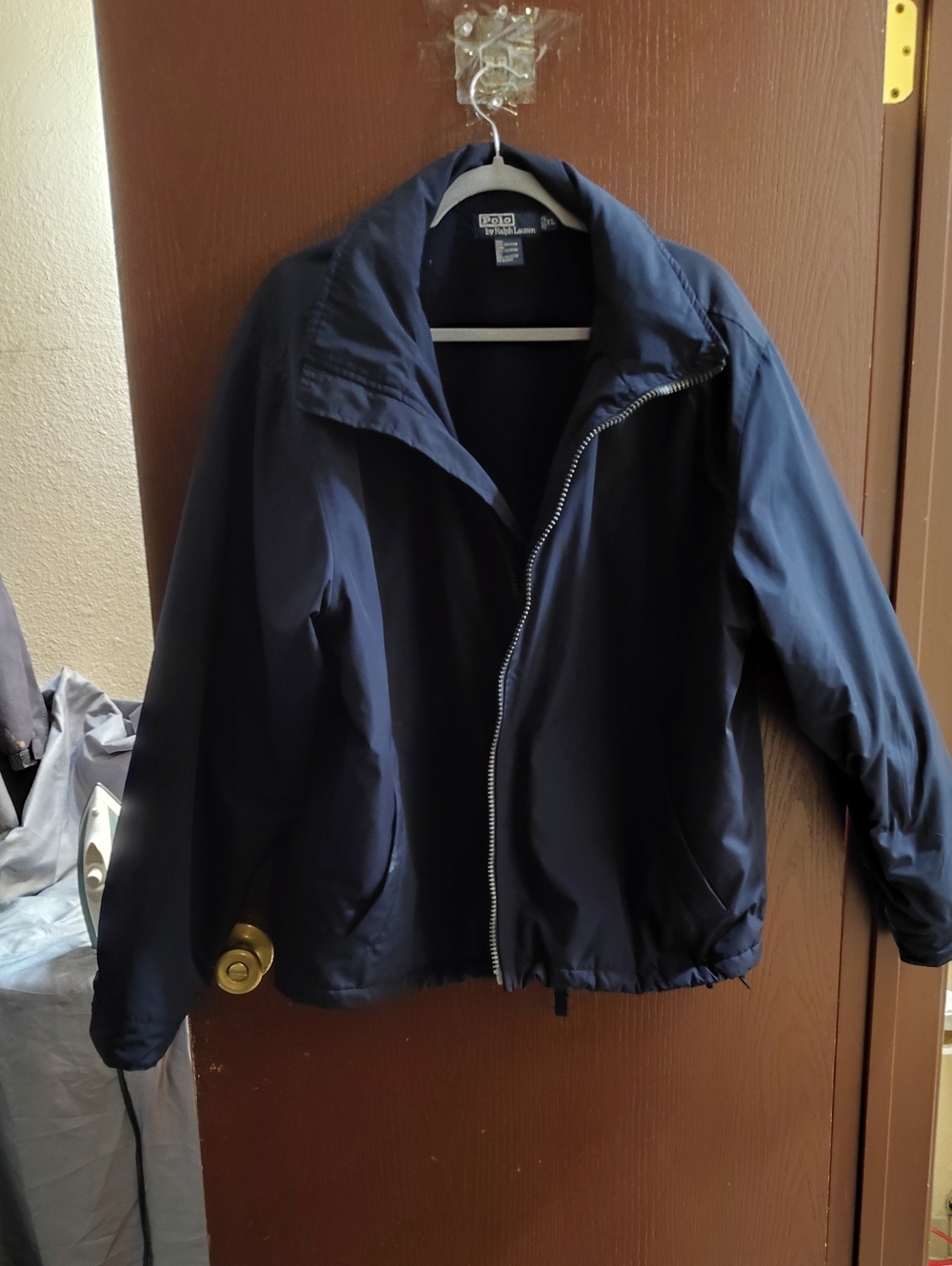 Nautica Men's Dark Navy Full-Zip Windbreaker